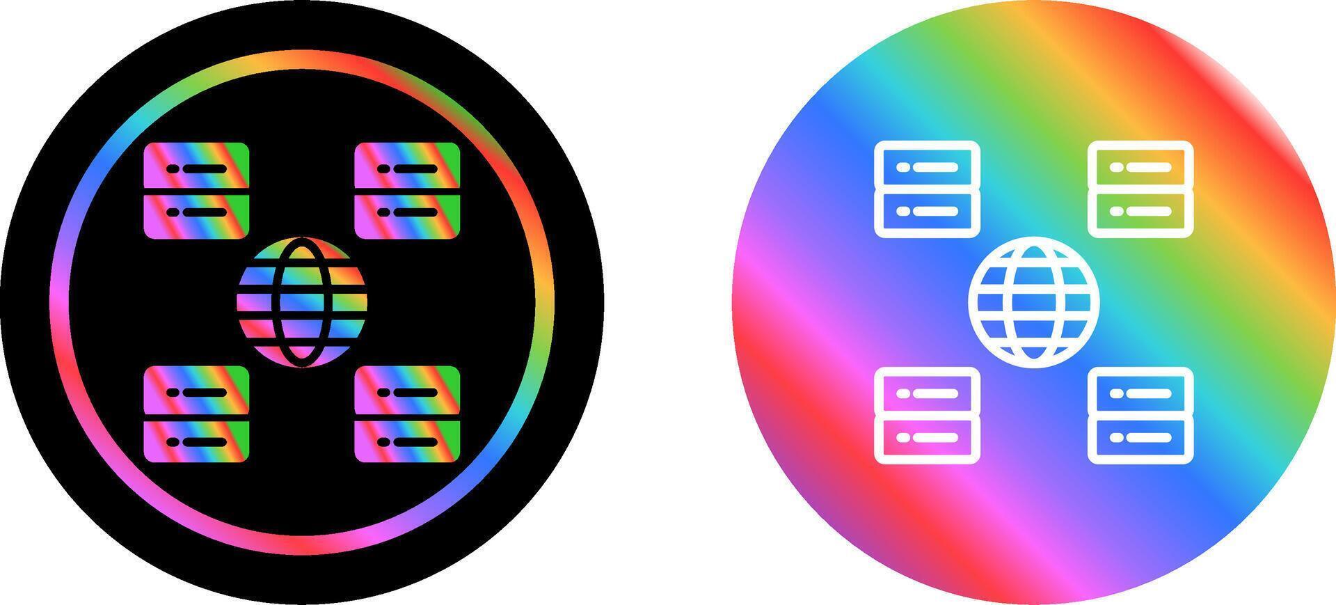 Content Delivery Network Vector Icon