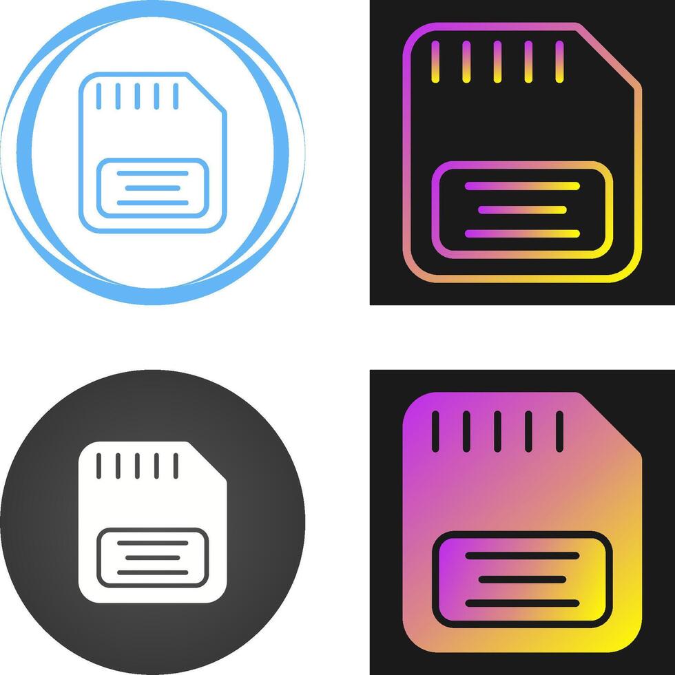 Memory Card Vector Icon
