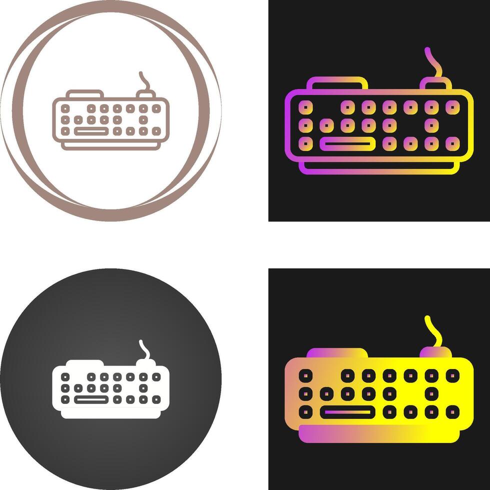 icono de vector de teclado