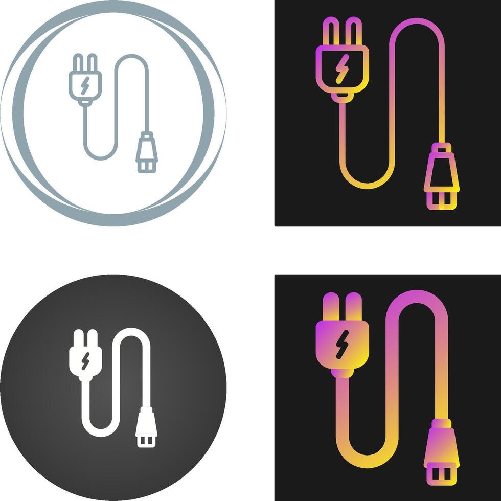 Monitor Cable Vector Icon