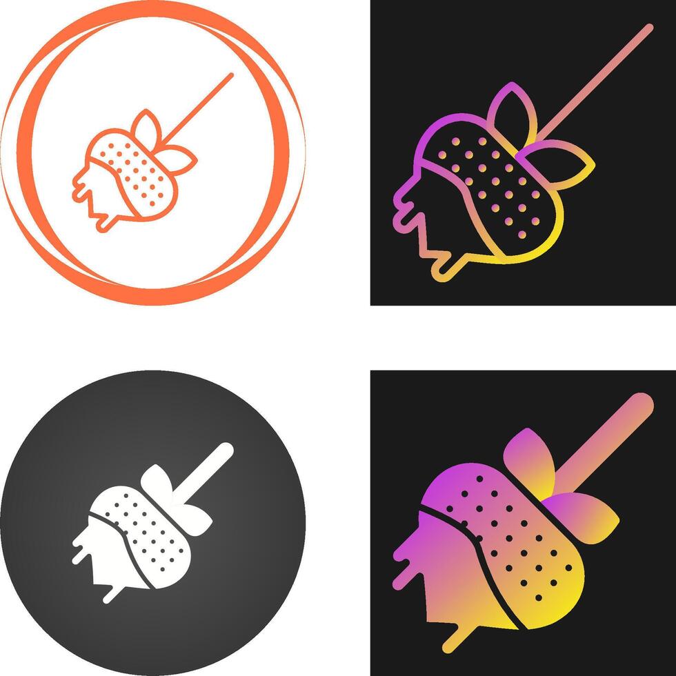 Chocolate fondue Vector Icon