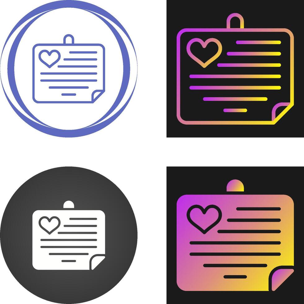 Love notes Vector Icon