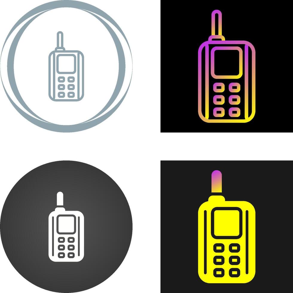 icono de vector de walkie-talkie