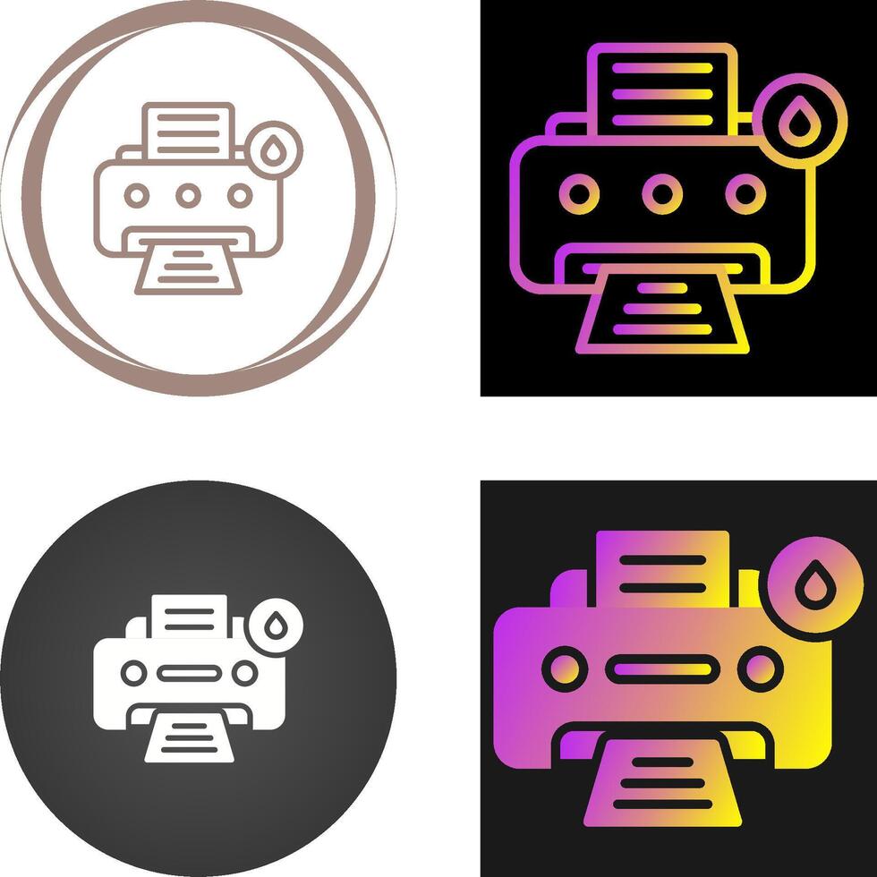 Inkjet Printer Vector Icon