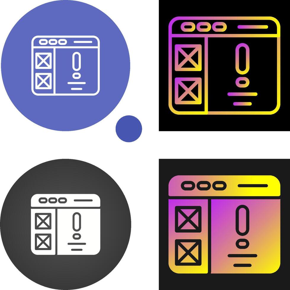 información diseño vector icono