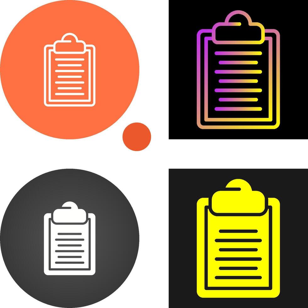 Clipboard Vector Icon