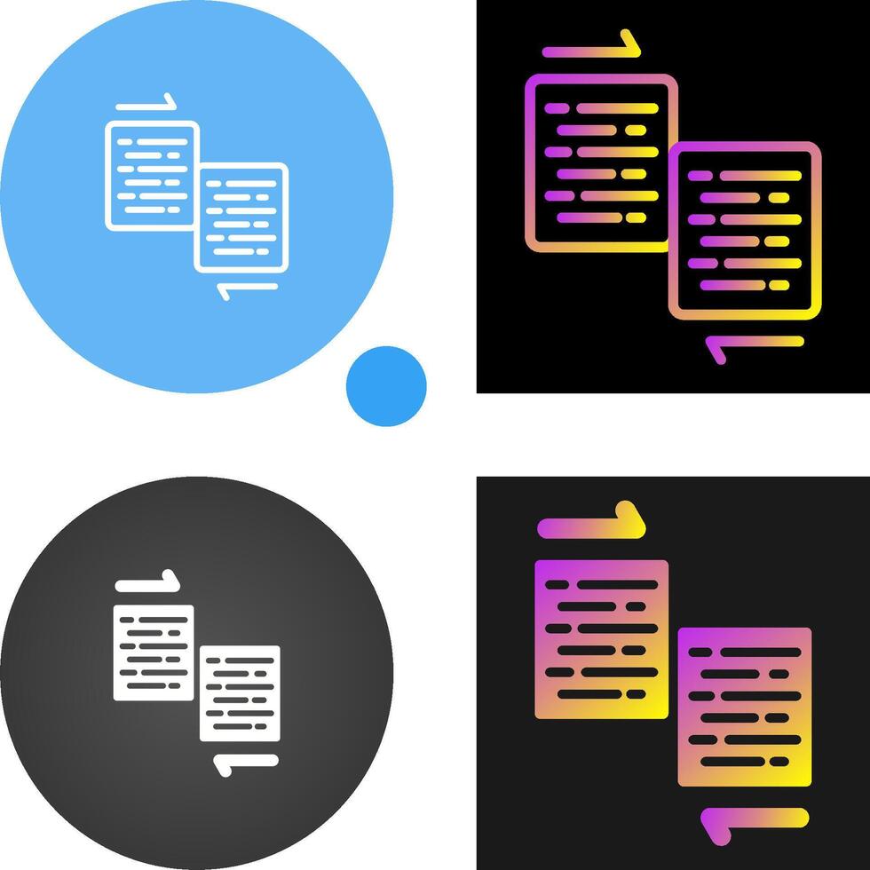 Document Merge Vector Icon