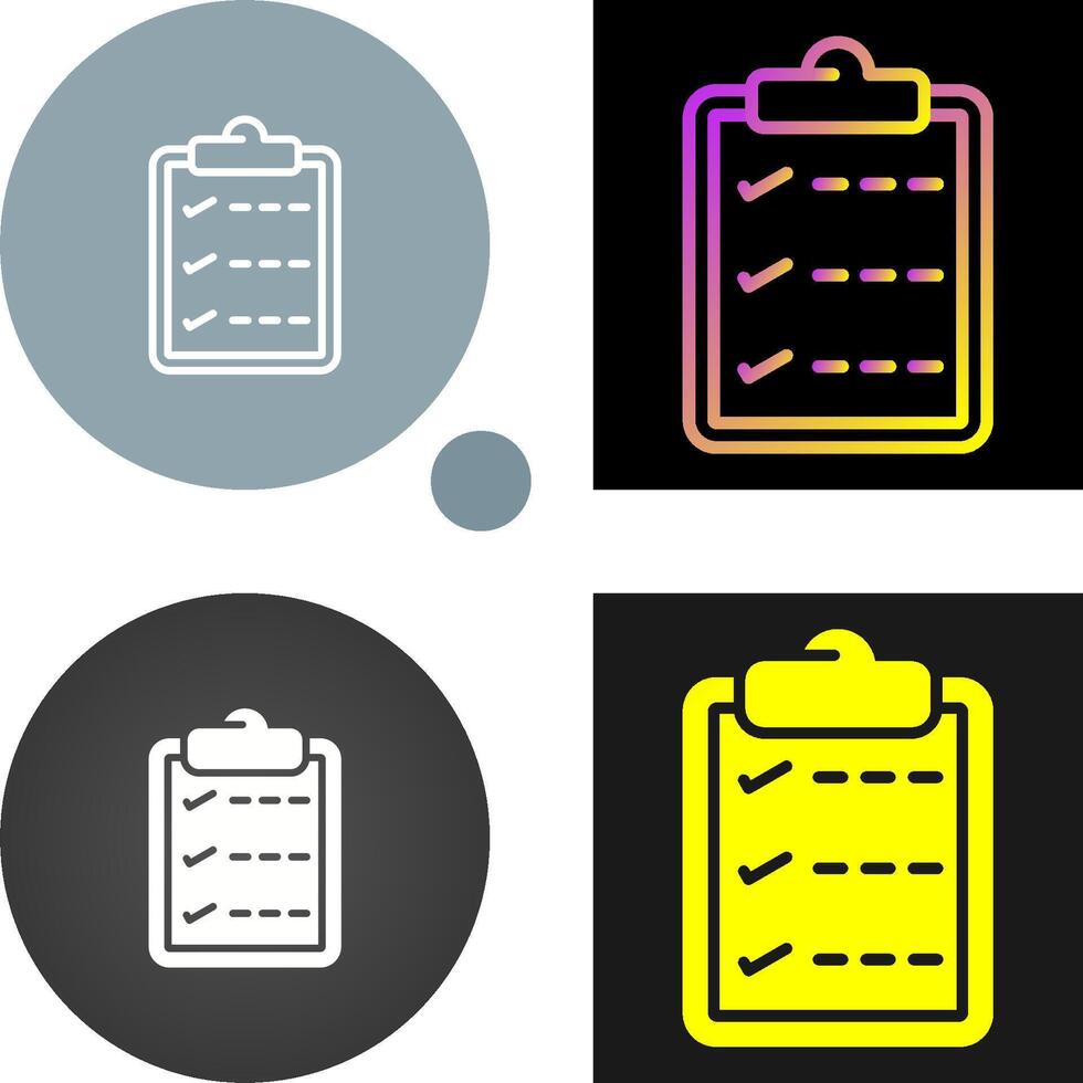 Task list with checkmarks Vector Icon