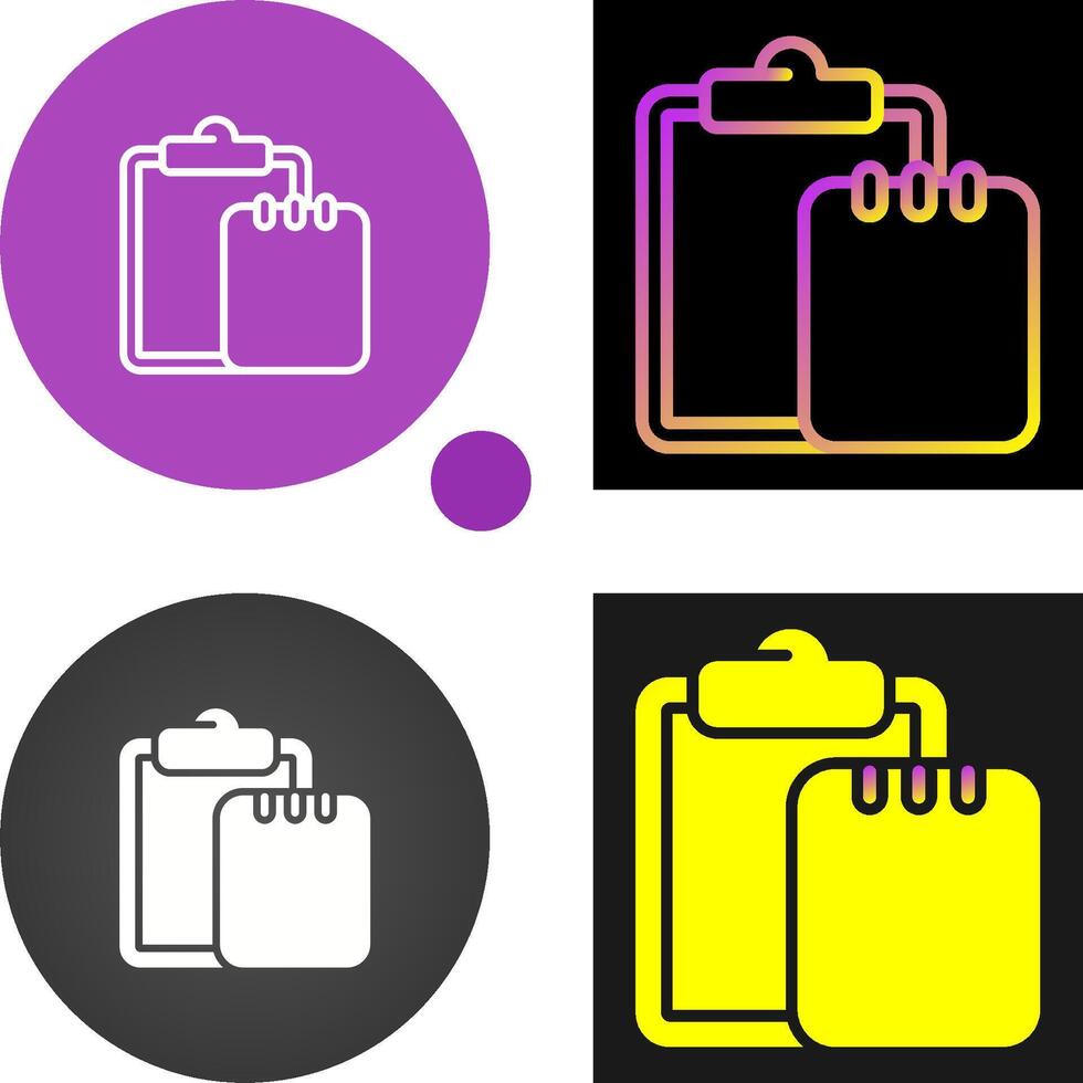 Task list with writing pad Vector Icon