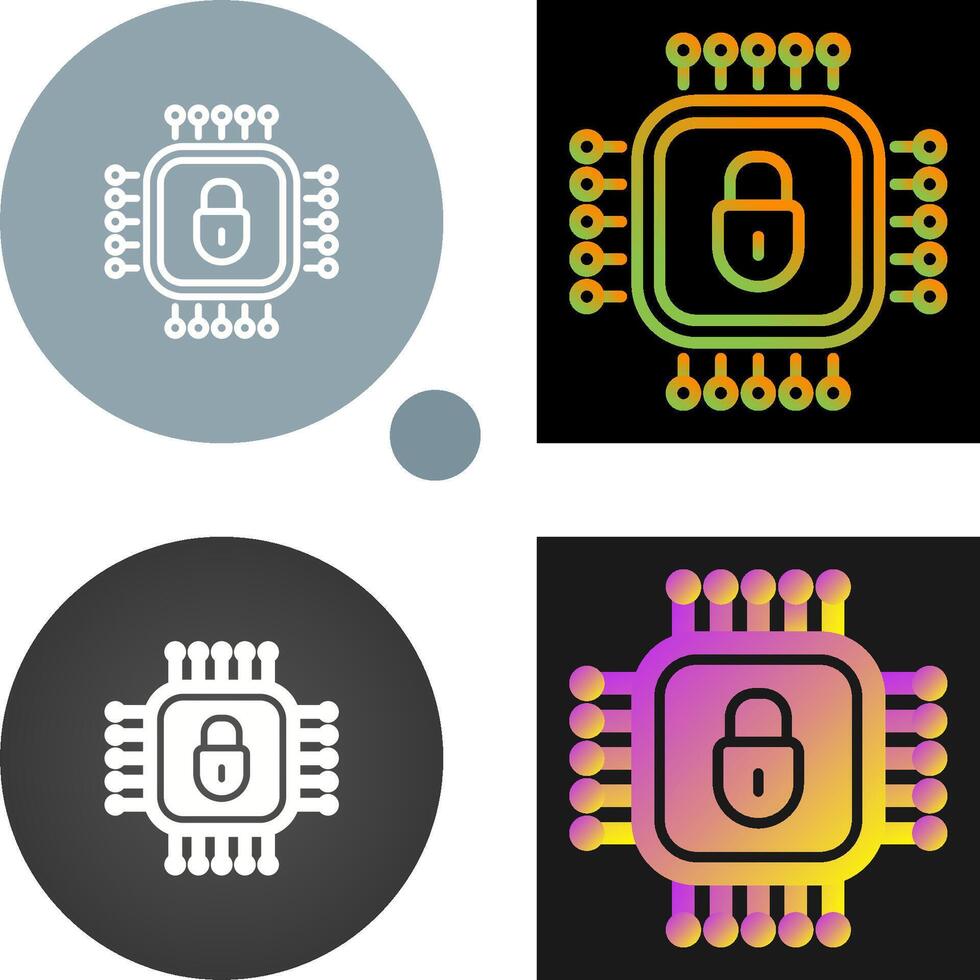 icono de vector de ciberseguridad