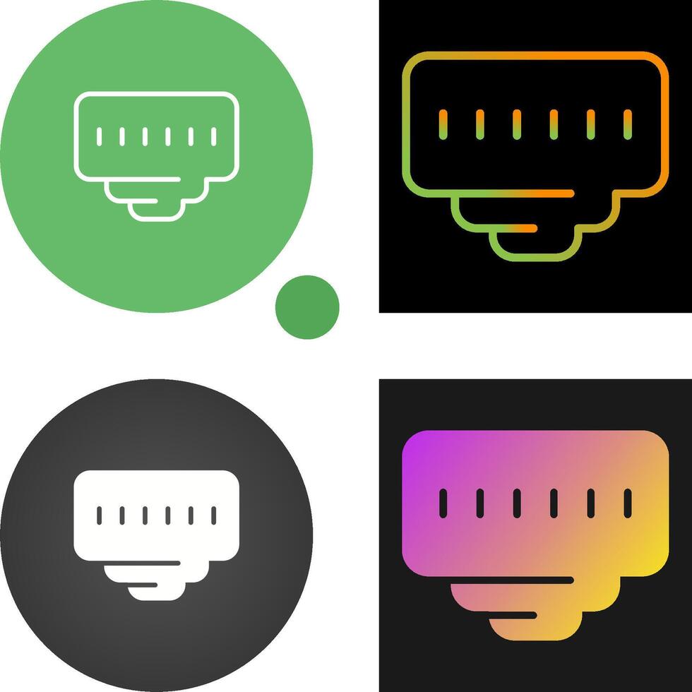 Ethernet Port Vector Icon