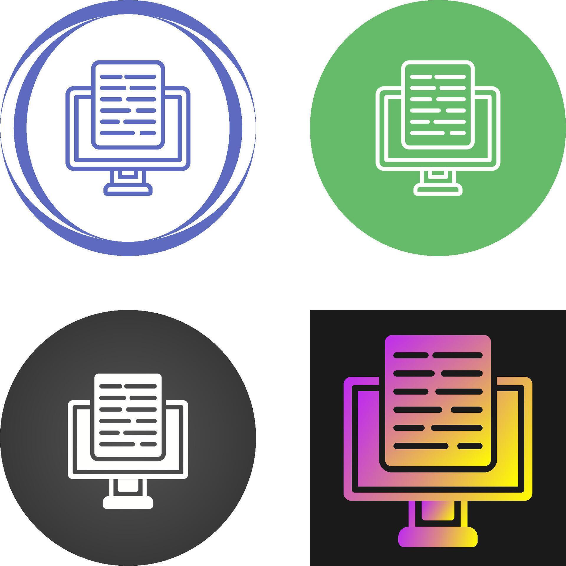 Document Presentation Vector Icon 40855884 Vector Art at Vecteezy