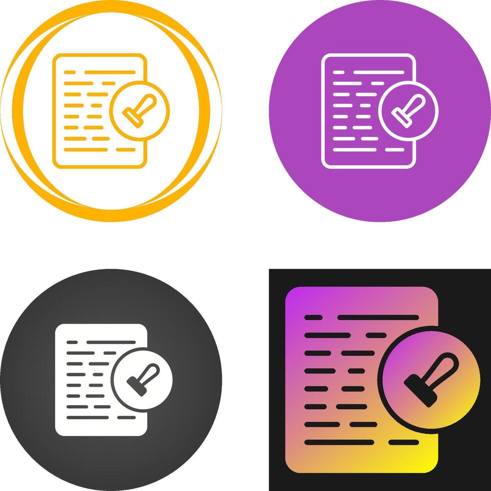 Document Permissions Vector Icon