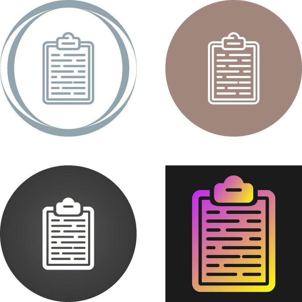 Clipboard Vector Icon