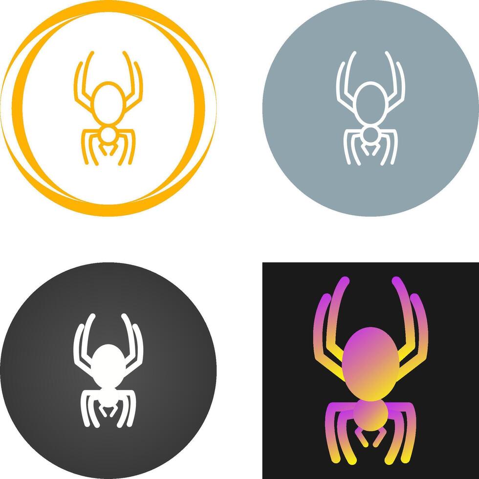 icono de vector de araña