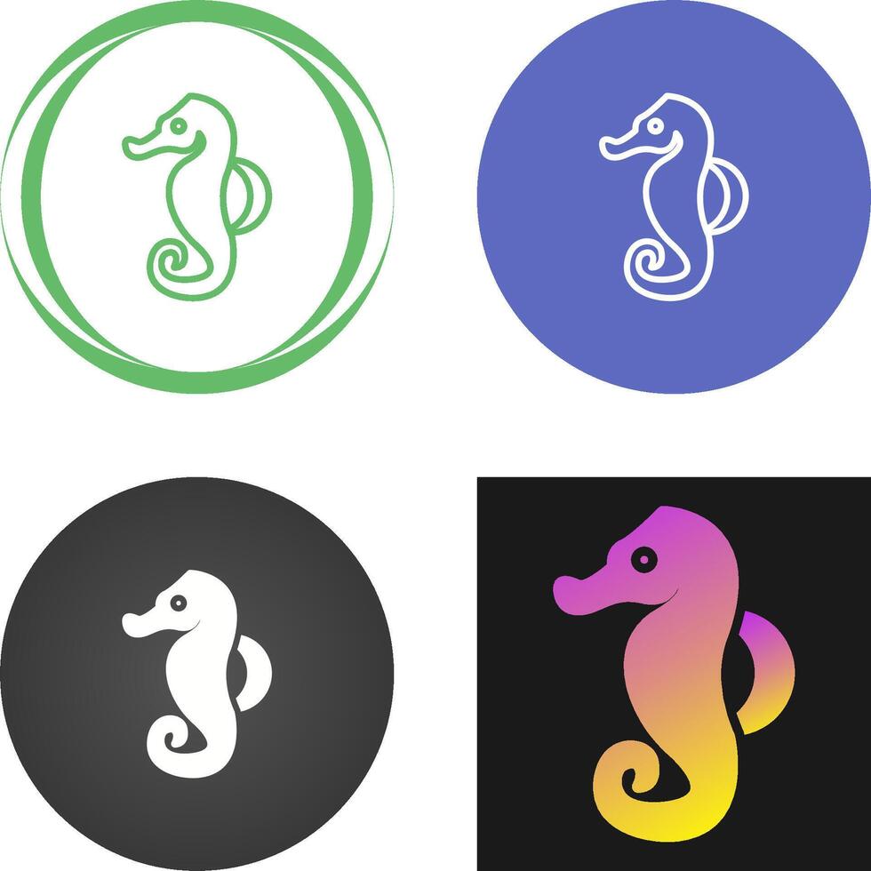 Seahorse Vector Icon
