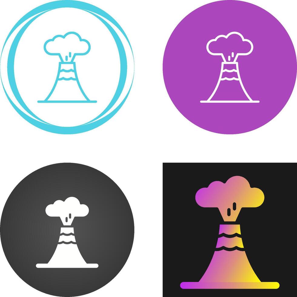 Volcano Vector Icon