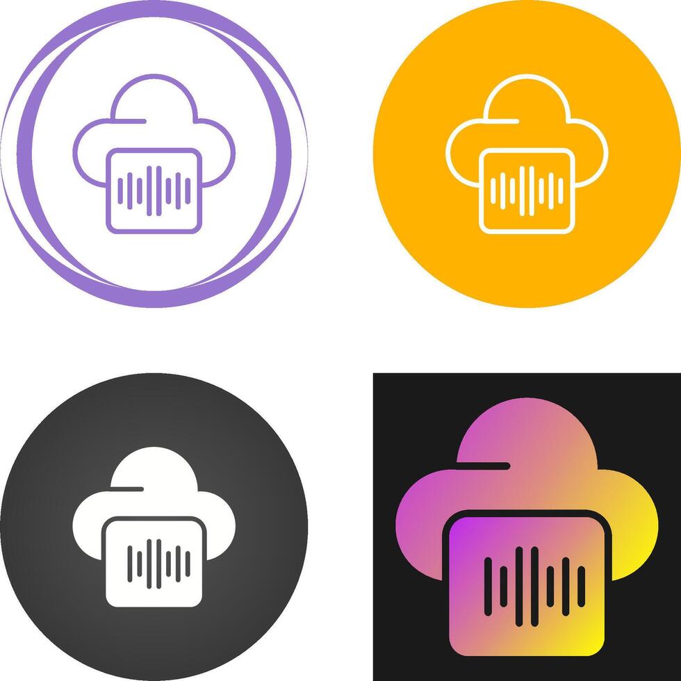 audio hospedaje vector icono