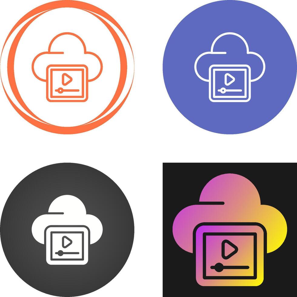 Video Hosting Vector Icon