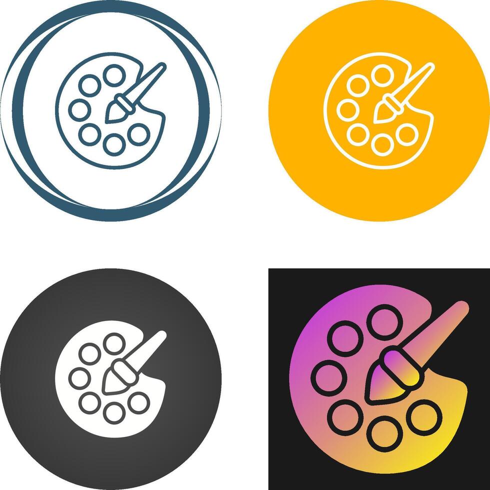 Artist Palette Vector Icon