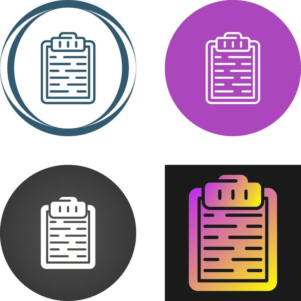 Clipboard Vector Icon