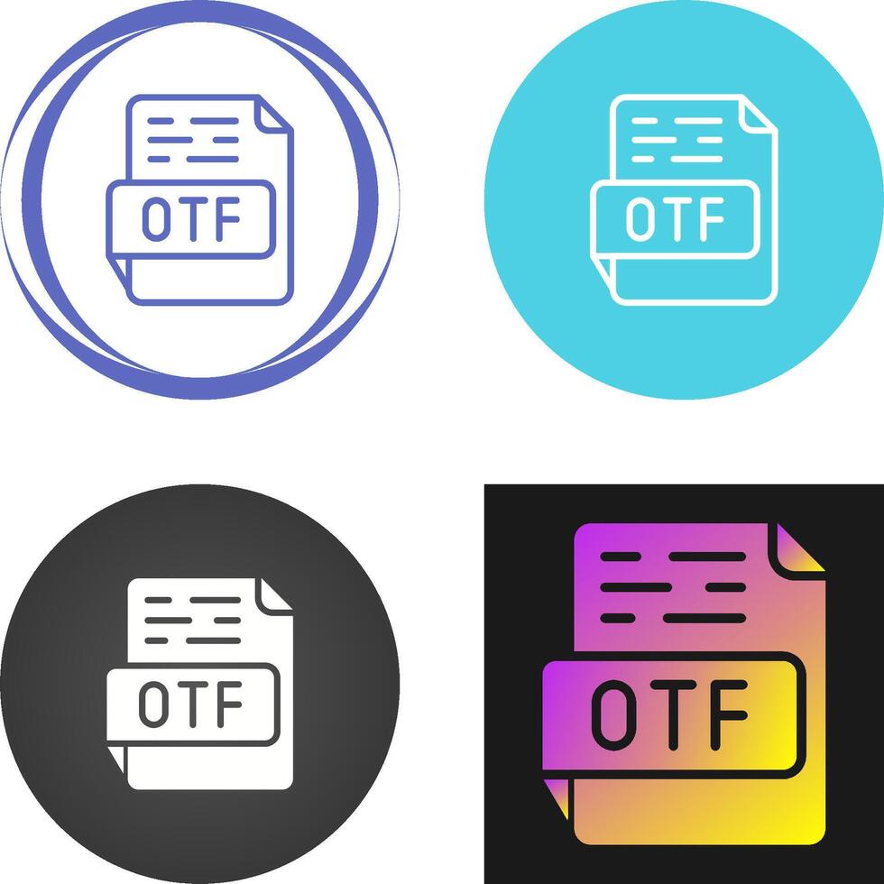 OTF Vector Icon