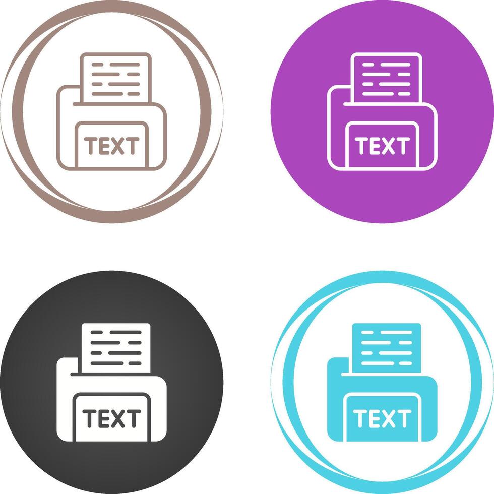 Text File Vector Icon 40856406 Vector Art at Vecteezy