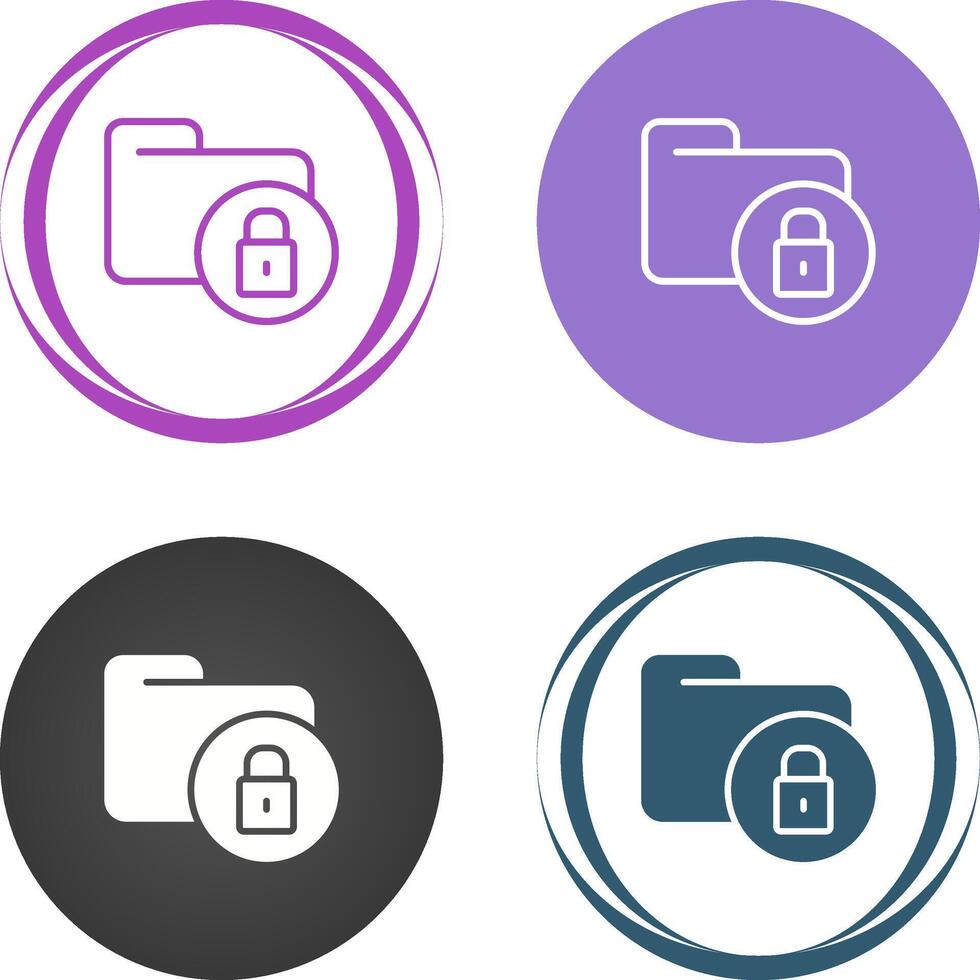 Secure Folder Vector Icon