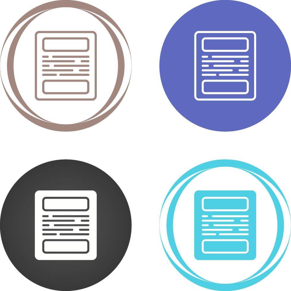 Document Vector Icon