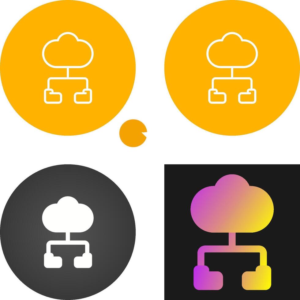 Cloud Computing Vector Icon