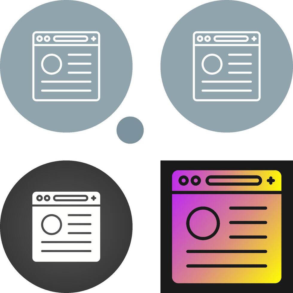 Browser Vector Icon