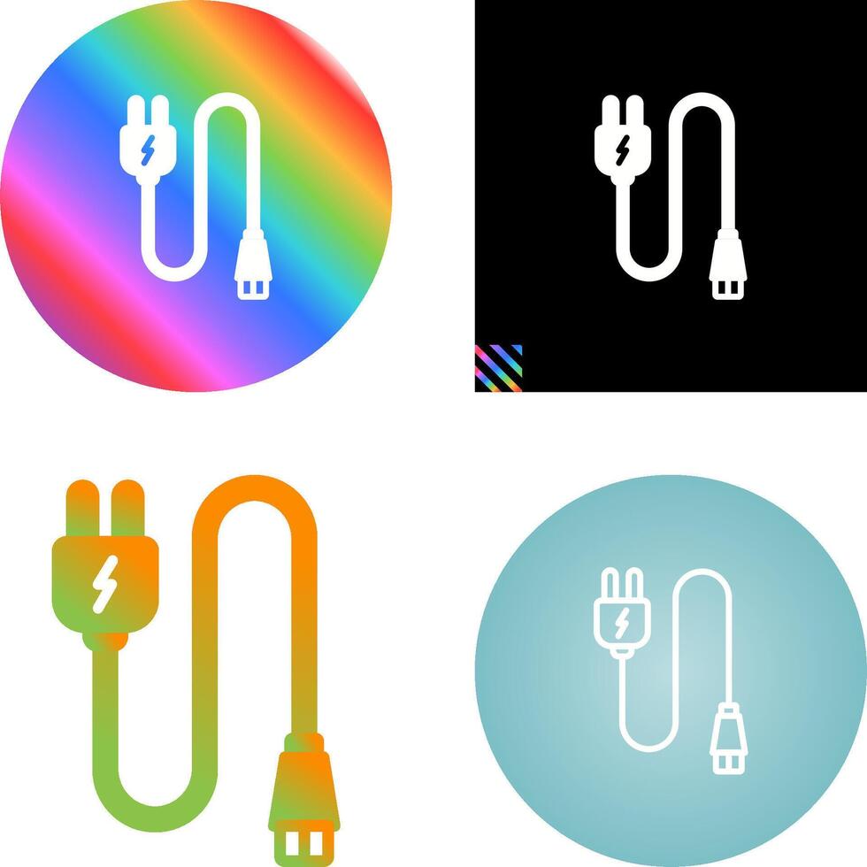 Monitor Cable Vector Icon