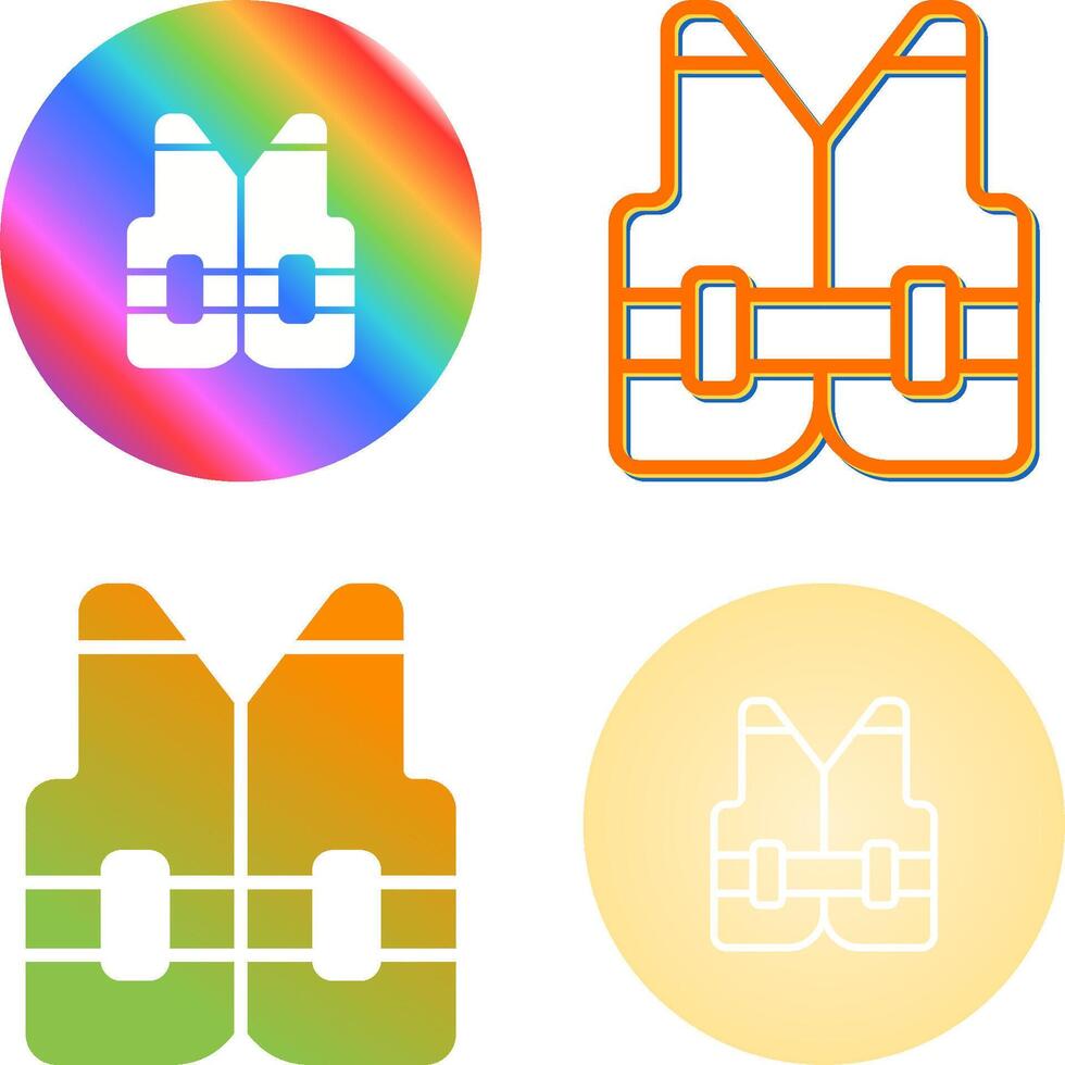 Reflective vest Vector Icon