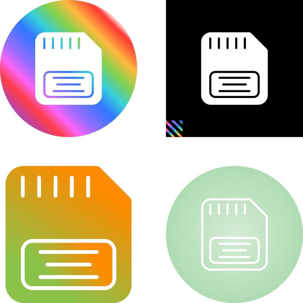 Memory Card Vector Icon