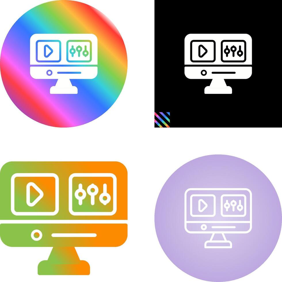 Video Editing Vector Icon