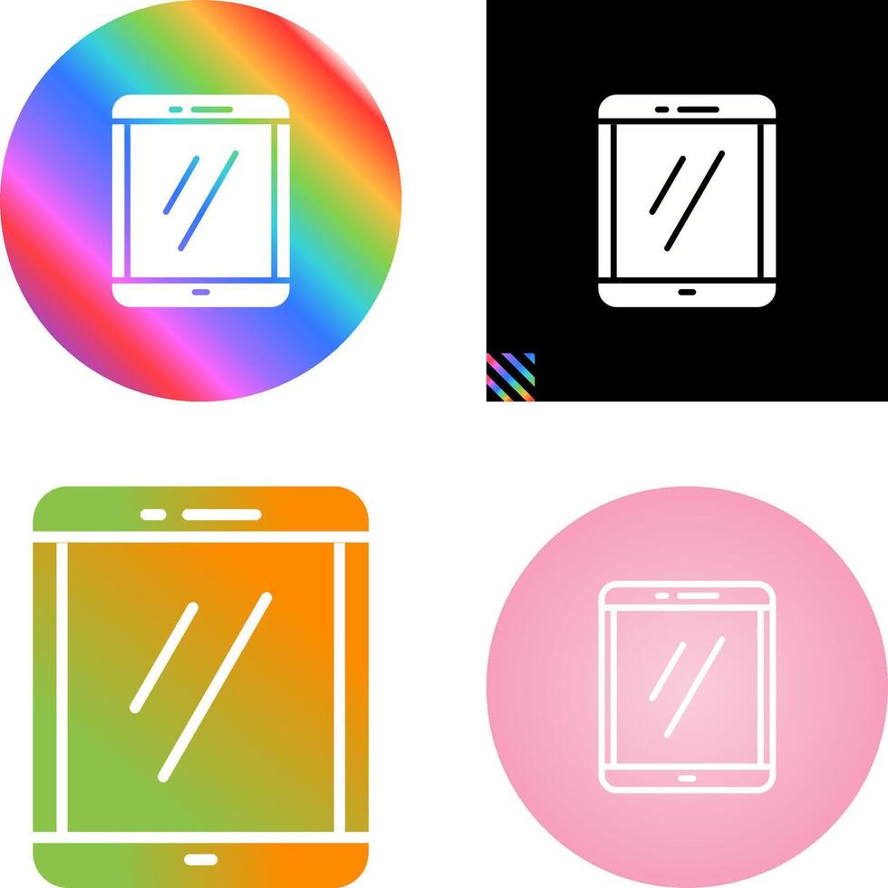 icono de vector de tableta