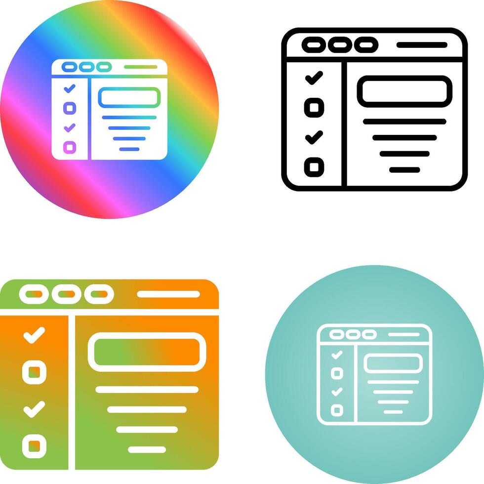Design Brief Vector Icon