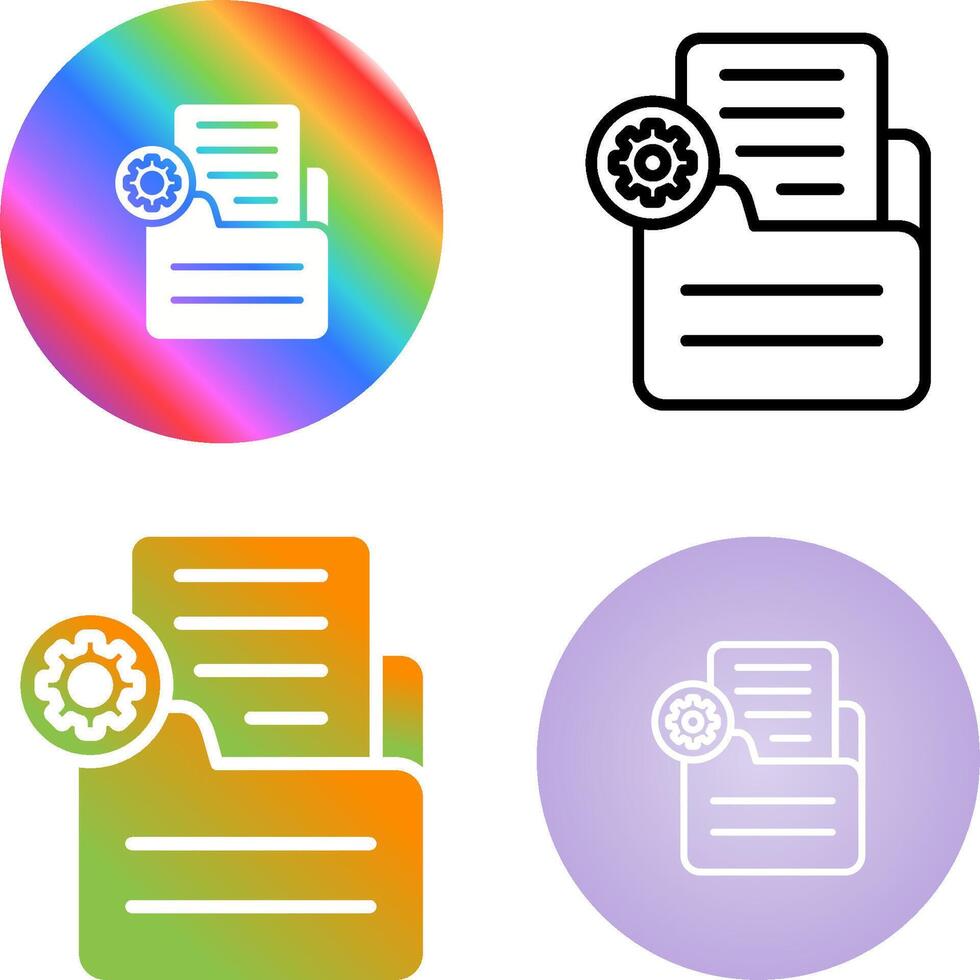 Document Settings Vector Icon