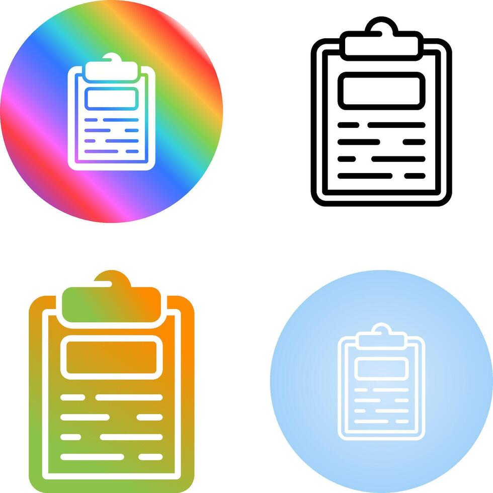 Clipboard Vector Icon