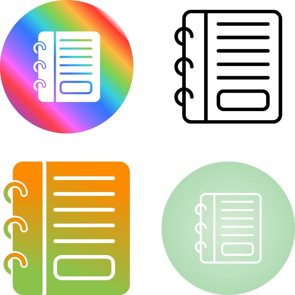 Notepad Vector Icon