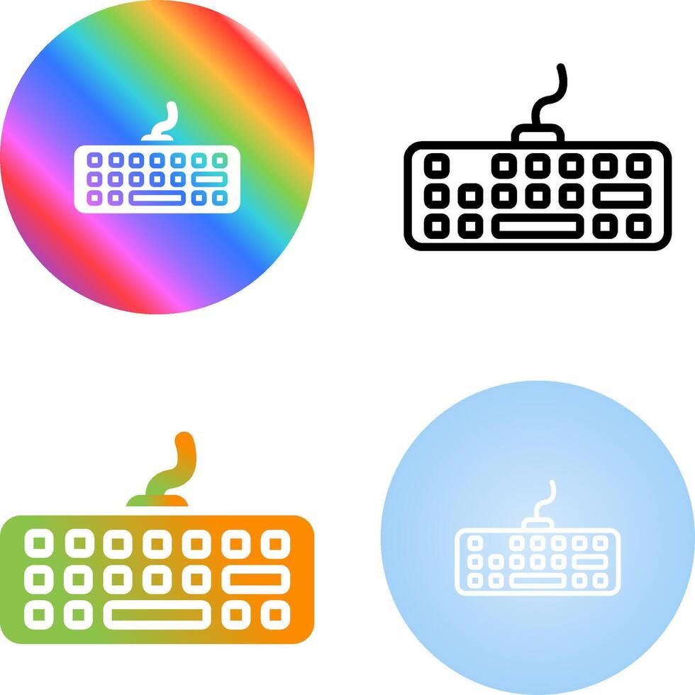 icono de vector de teclado