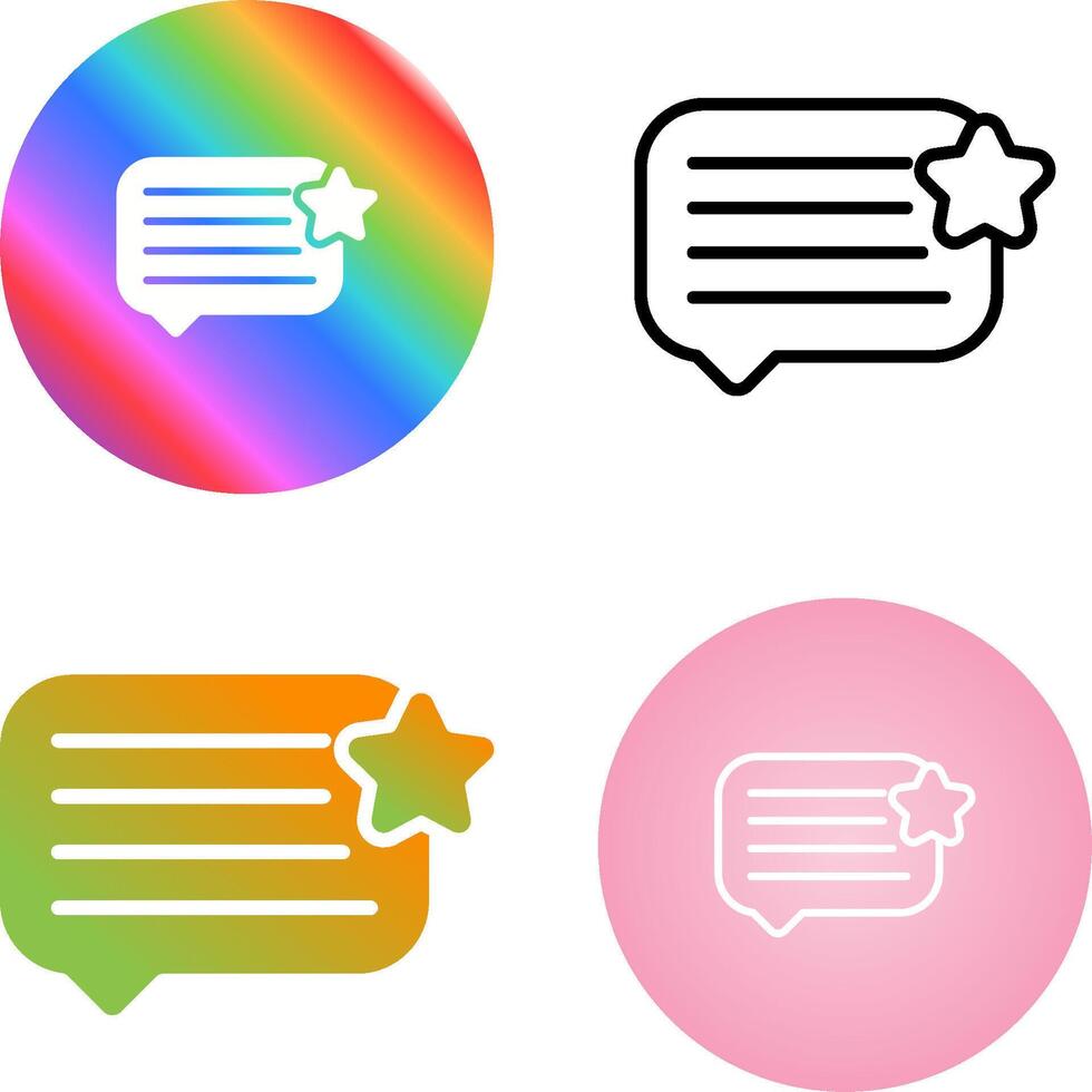 Feedback Vector Icon