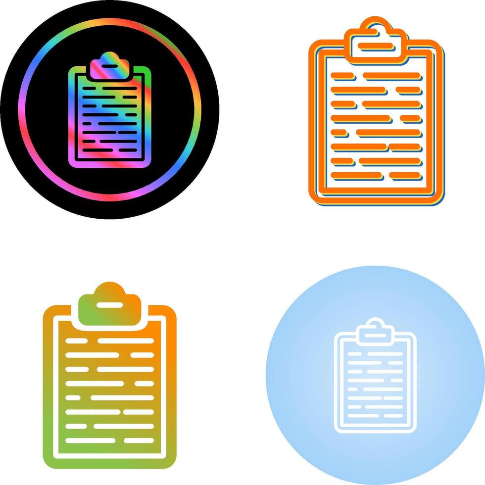 Clipboard Vector Icon