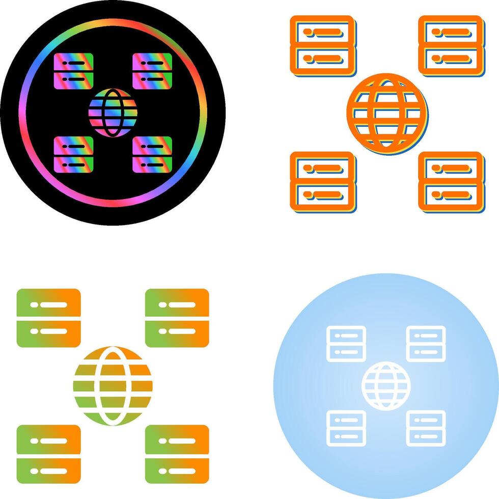 Content Delivery Network Vector Icon