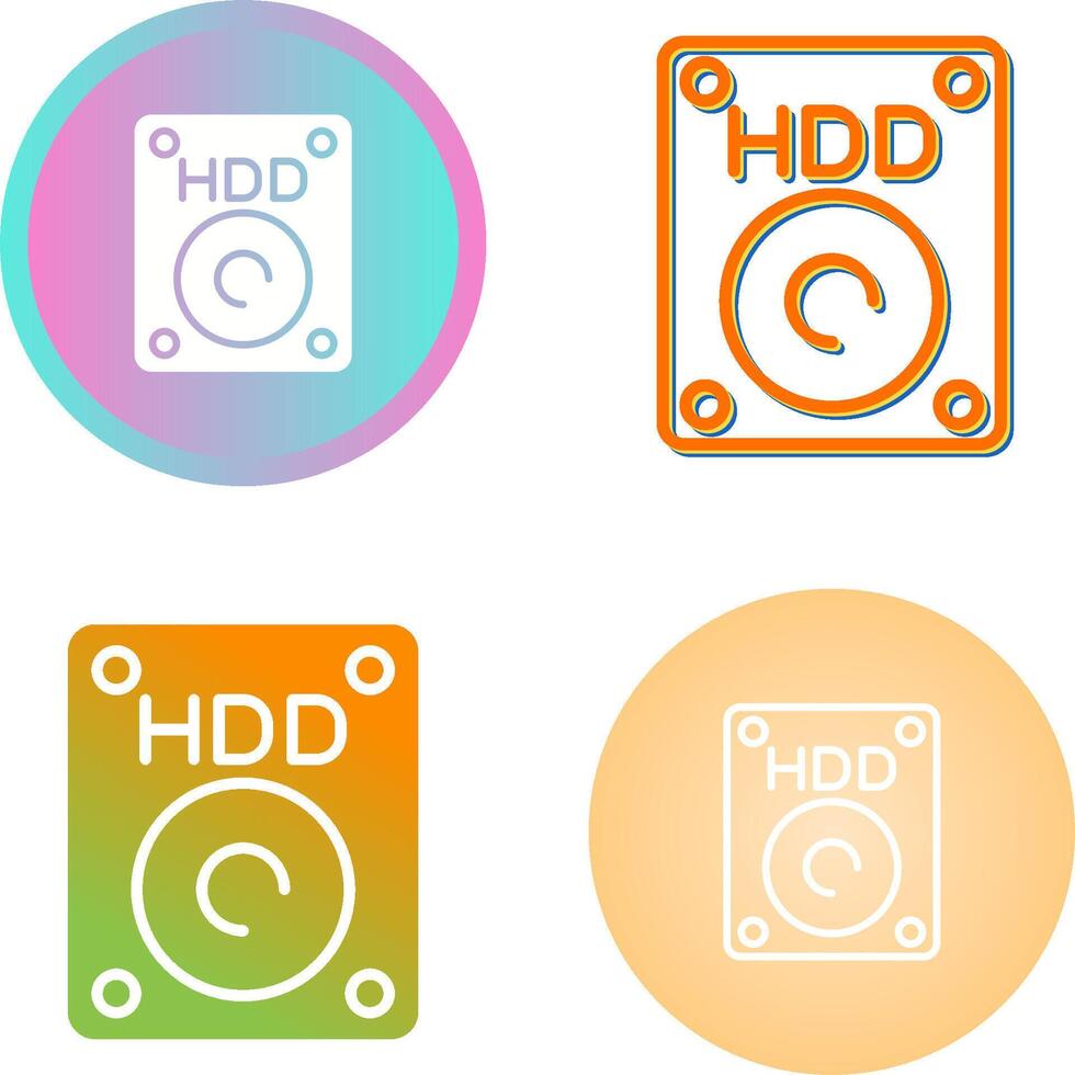 disco duro vector icono