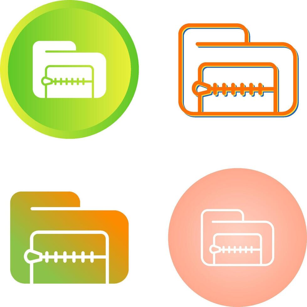 Zip File Vector Icon