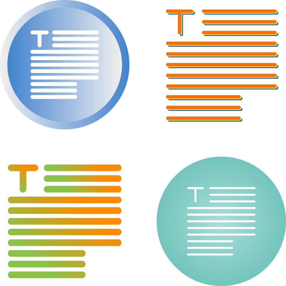 Typography Vector Icon