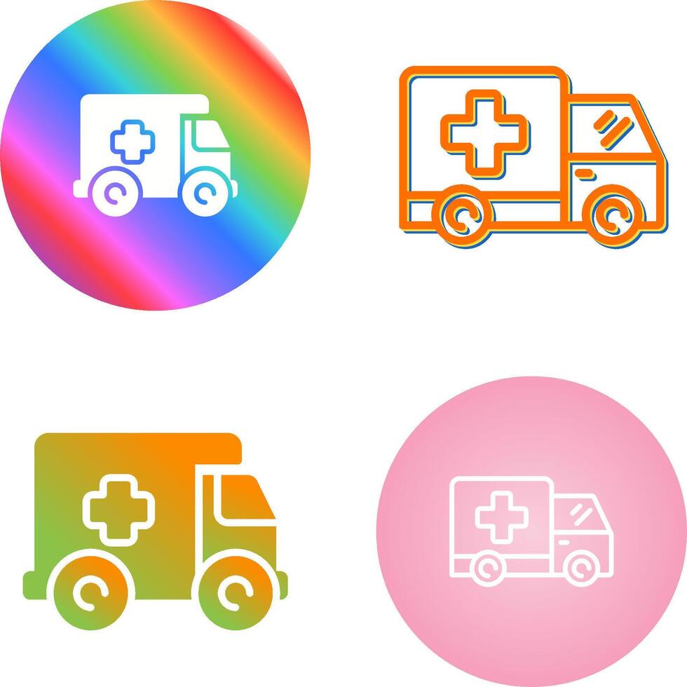 icono de vector de ambulancia