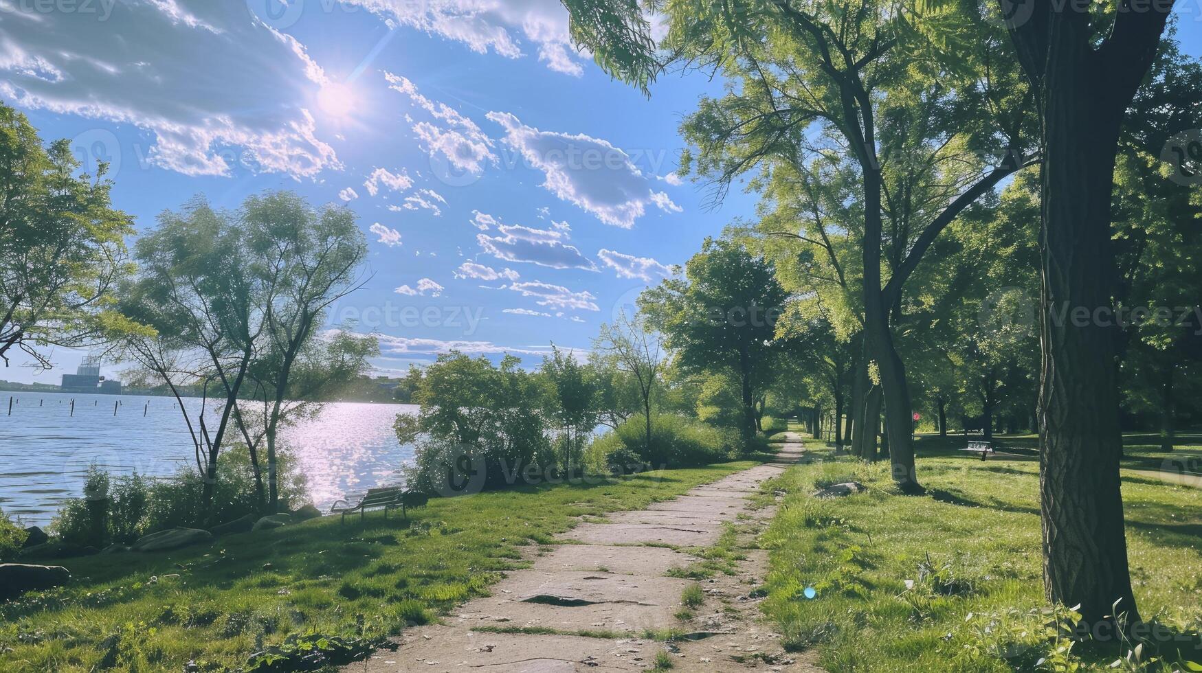 AI generated A beautiful natural day view photo