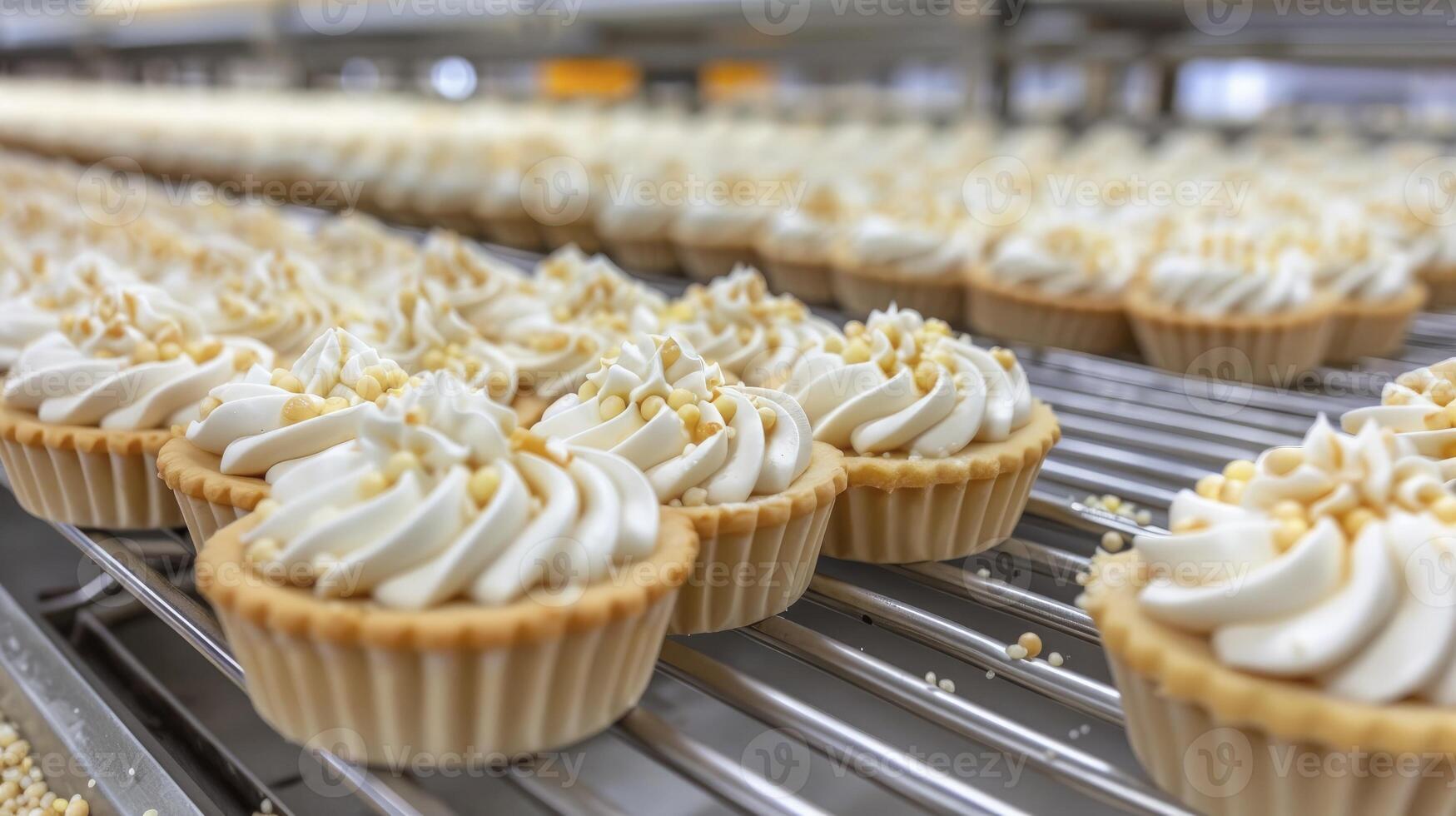 AI generated Chef Putting Finishing Touches on Dessert in Hotel or Restaurant Kitchen photo